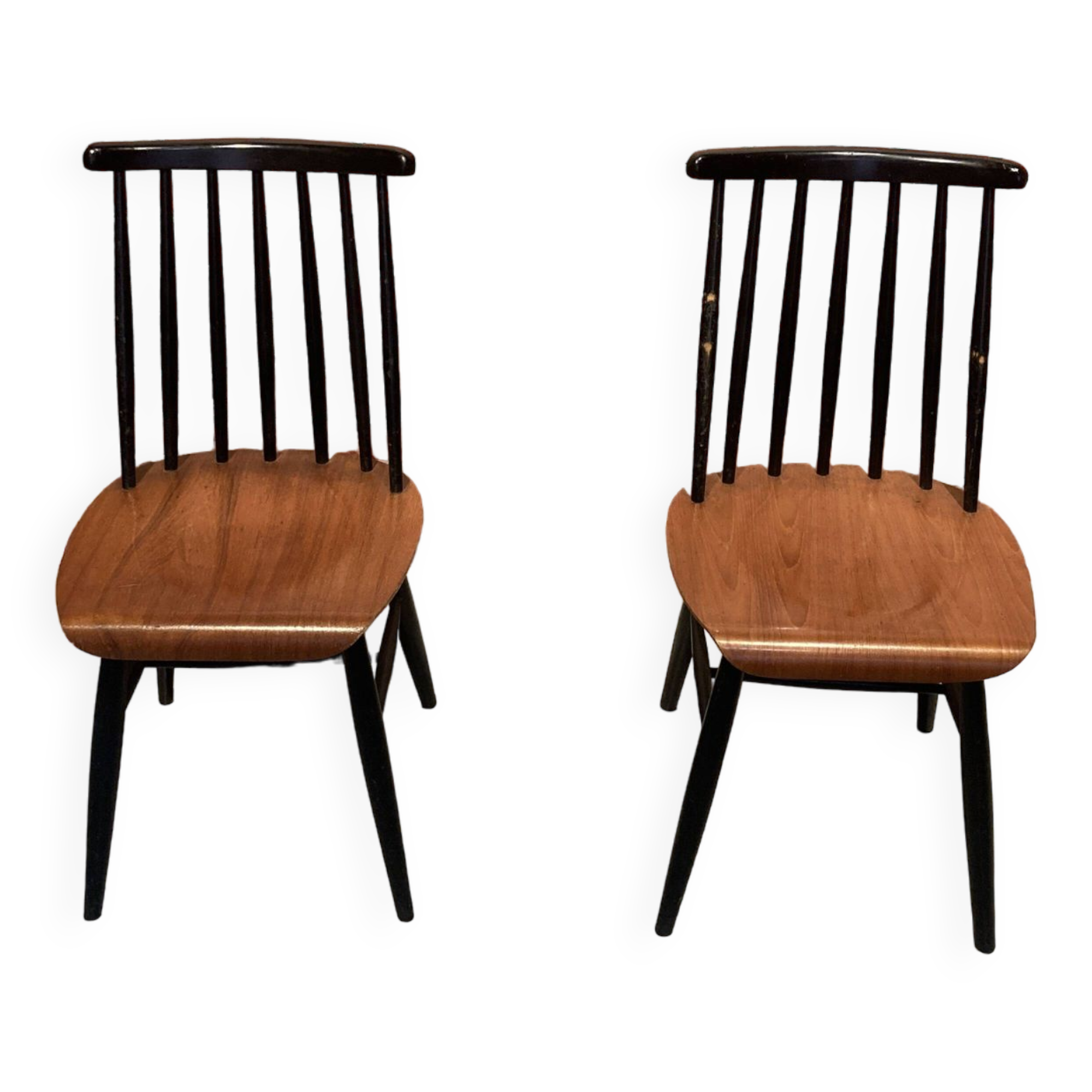 Pair of wooden chairs