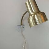 Applique vintage orientable, laiton perforé, Carl Thore Suede 1960