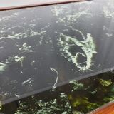 1960s sideboard in mahogany, glass and brass