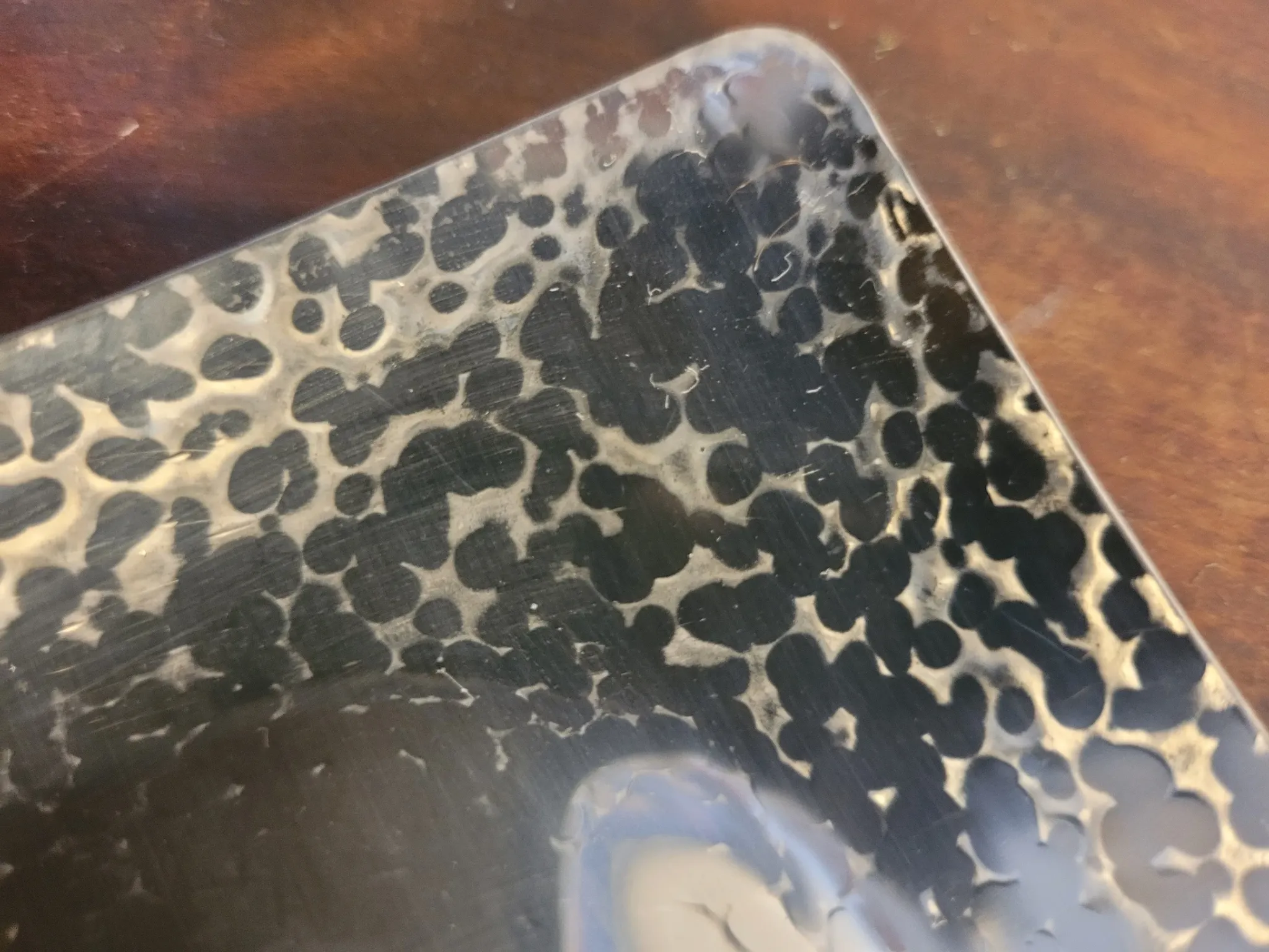 Nordon ashtray/trinket dish, hammered steel, 1970s 1980s