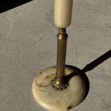 Marble and brass standing ashtray H74 D17