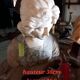 Sculpture tête de femme marbre
