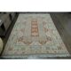 1970s Vintage Turkish Handmade Wool & Cotton Orange Area Rug 254x358