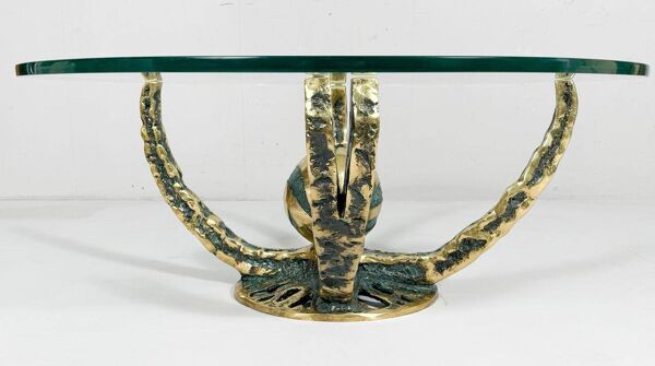 Henri Fernandez. Table basse de Henri Fernandez, modèle : « Octo », France, années 1970.