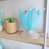 Adorable lampe a poser en verre vintage