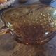 60's amber glass cup