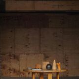 Round table in pine by Roland Wilhelmsson, mid-20th century.