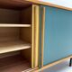 Belgium oak customized sideboard from 1960's