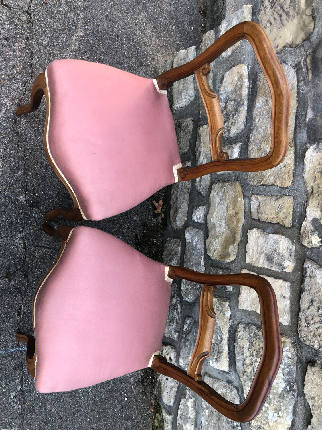 Paire de chaises de chambre 1920