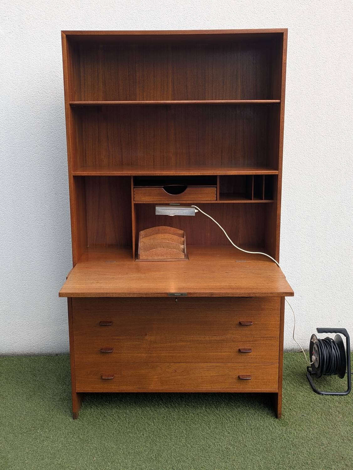 Wegner modular secretary library (RY Møbler) teak 50s