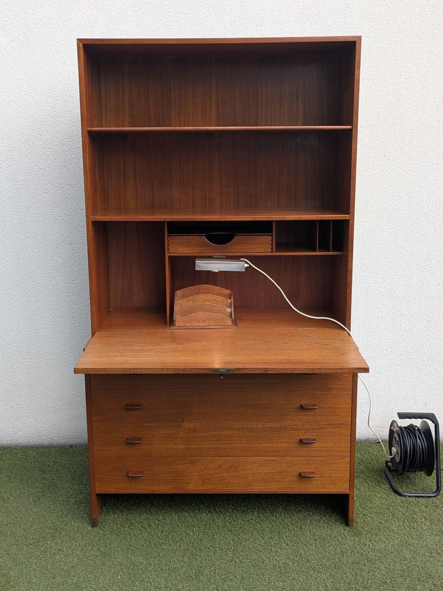 Wegner modular secretary library (RY Møbler) teak 50s