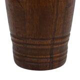 Vintage umbrella stand - holder oak basket storage design 60's minimalist