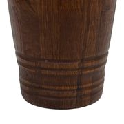 Vintage umbrella stand - holder oak basket storage design 60's minimalist