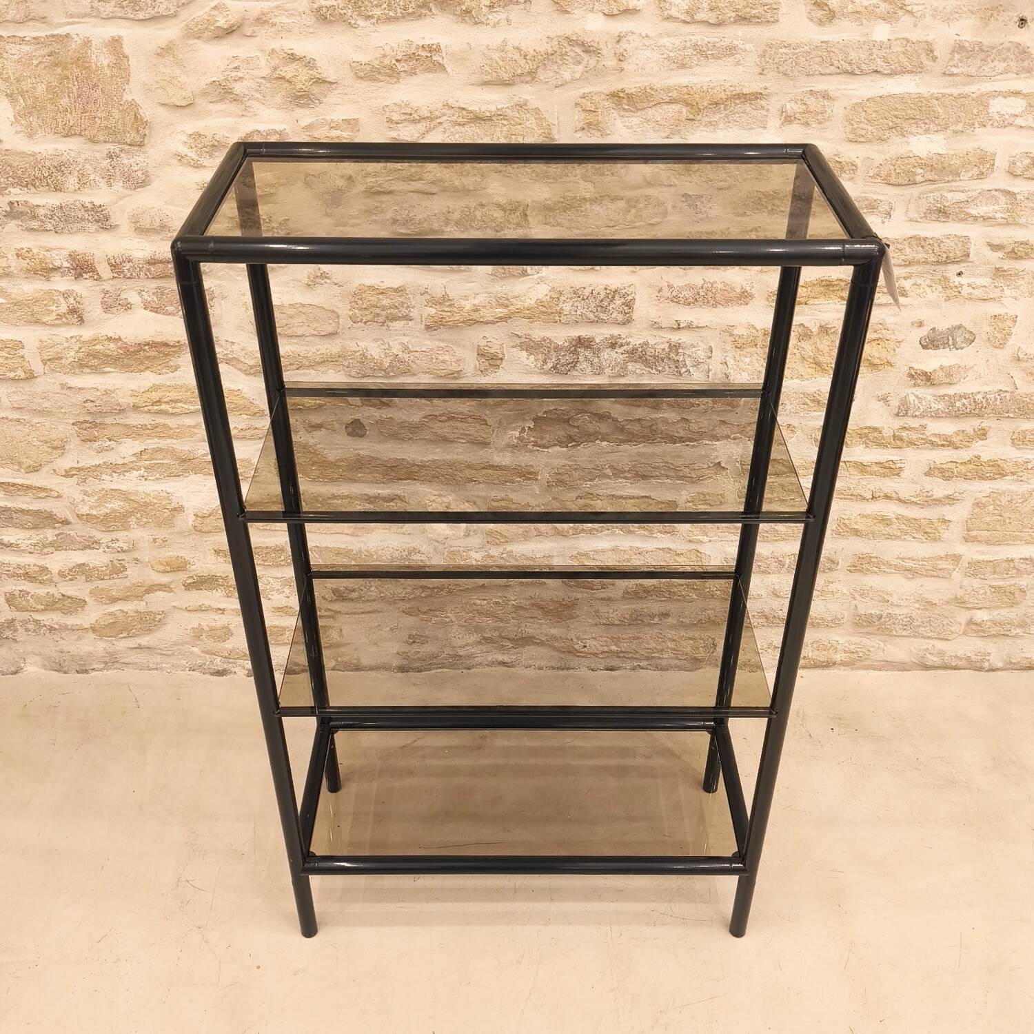Compact shelving unit with 4 levels, 1970s/80s