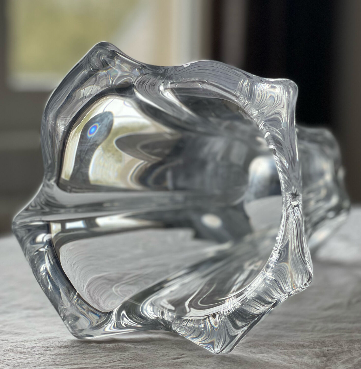 Daum crystal vase 1970