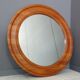 Miroir rond en teck par Hadsten Danemark 74cm