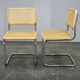 Pair of Italian Cesca Cantilever Chairs after Marcel Breuer, 1970s