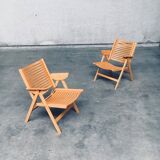 Set of Mid-Century Modern Design Rex Folding Chairs by Niko Kralj for Stol Kamnik, 1980s