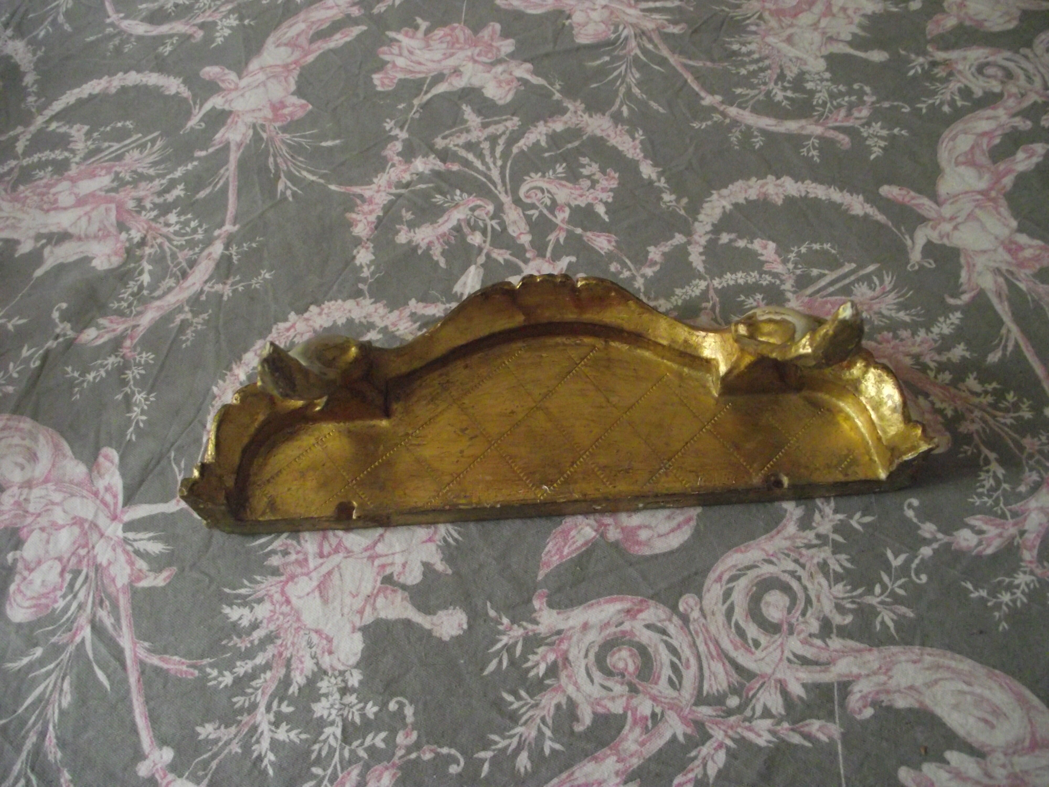 Italian-made gilded wood console