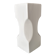 Vintage Sculptural White Ceramic Vase | Postmodern / Memphis Style