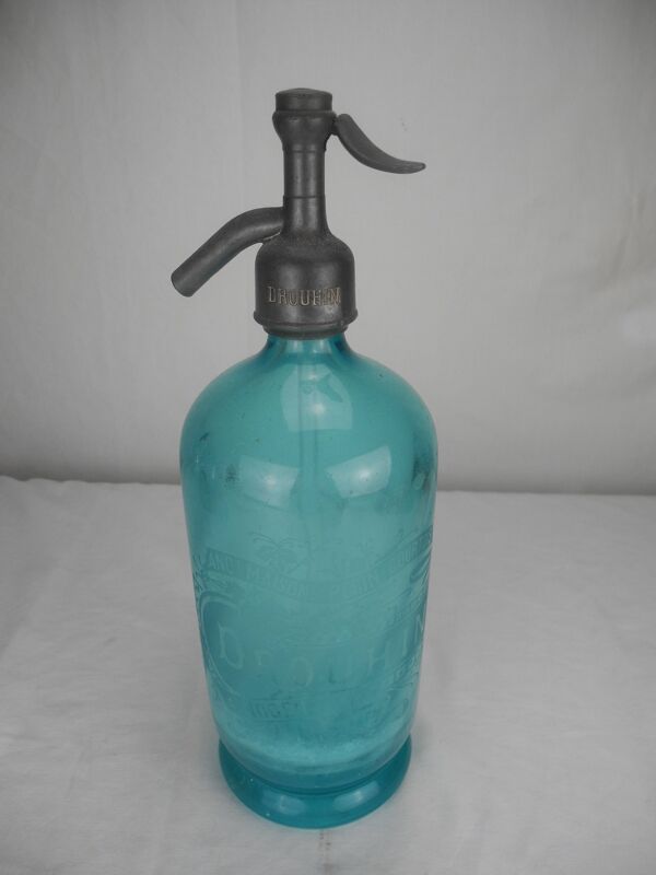 ancienne bouteille siphon eau seltz Drouhin antique french bottle