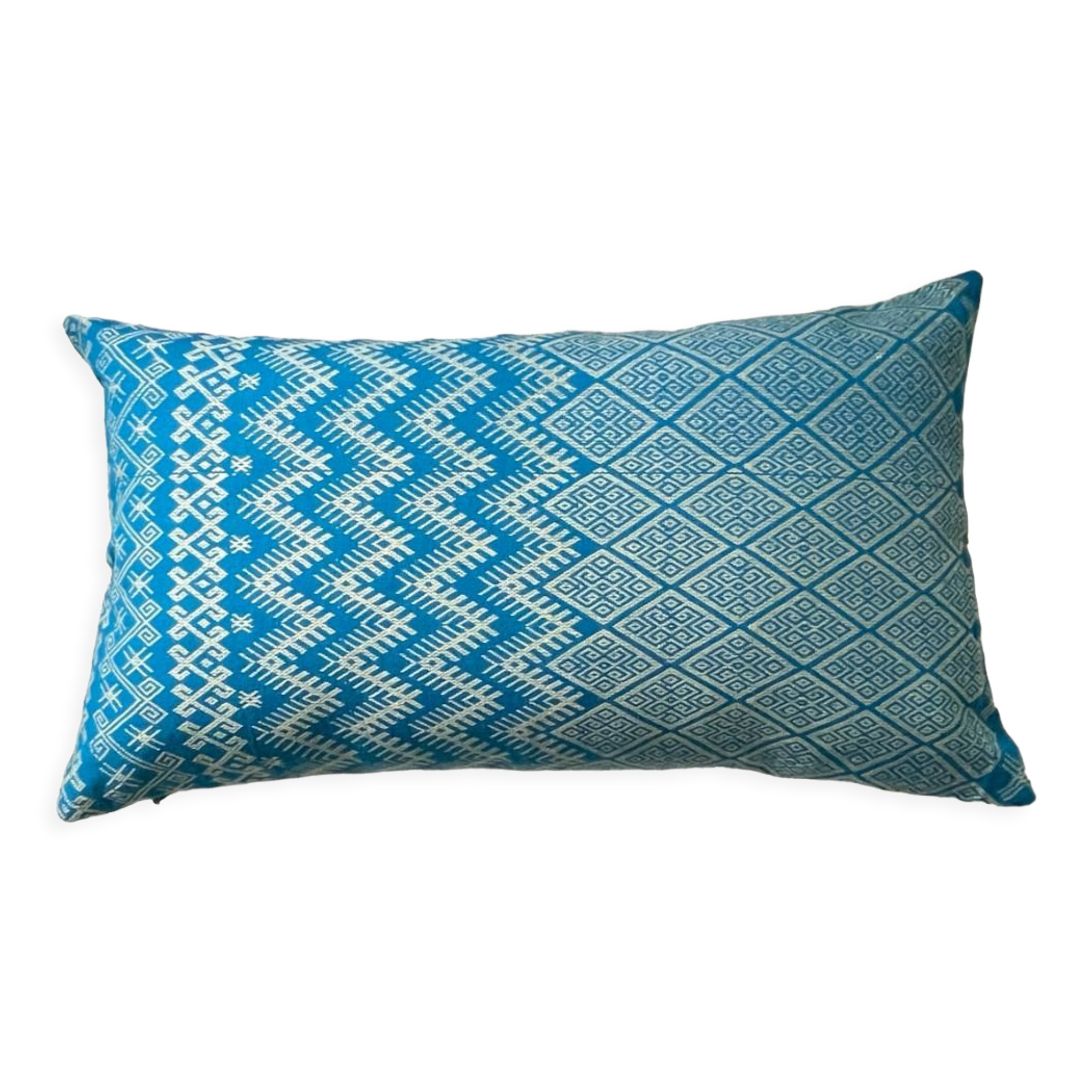 Cushion Kachin turquoise beige 30x50 cm
