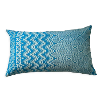 Coussin Kachin turquoise beige 30x50 cm