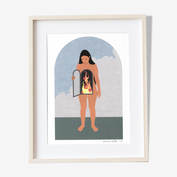 Catching Fire, art print 13x18 cm, numbered and signed