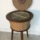 Vintage round tripod worker with tapered feet - 1960