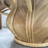 Vivai del sud “flower” rattan coffee table