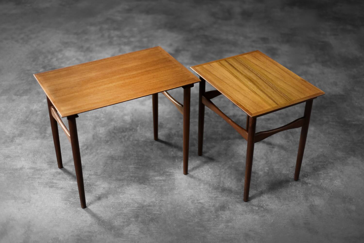 Danish nesting tables in teak, 1960s.