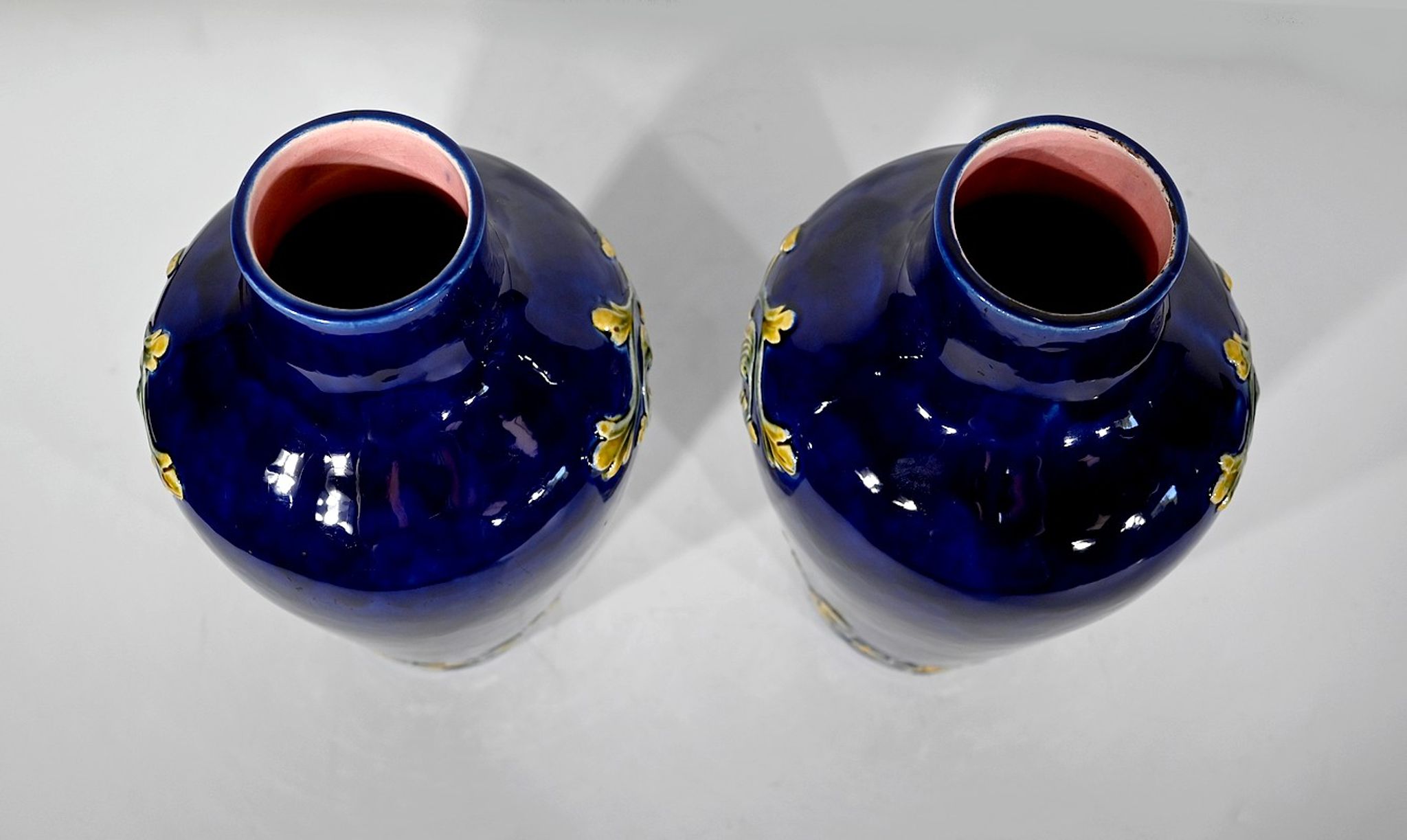 Paire de vases en céramique, art nouveau - 1900