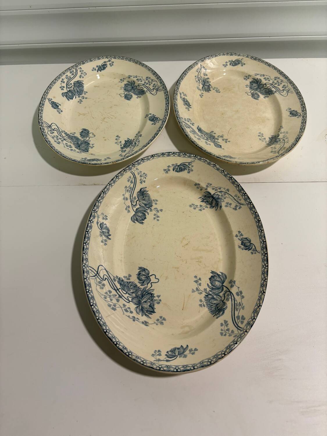 Plat ovale Sarreguemines Royat