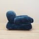 Blue armchair, Italian design, 1970s, production: Italy