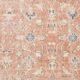 251x363Cm Peach Color Floral Design Rug, Handmade Wool Rug