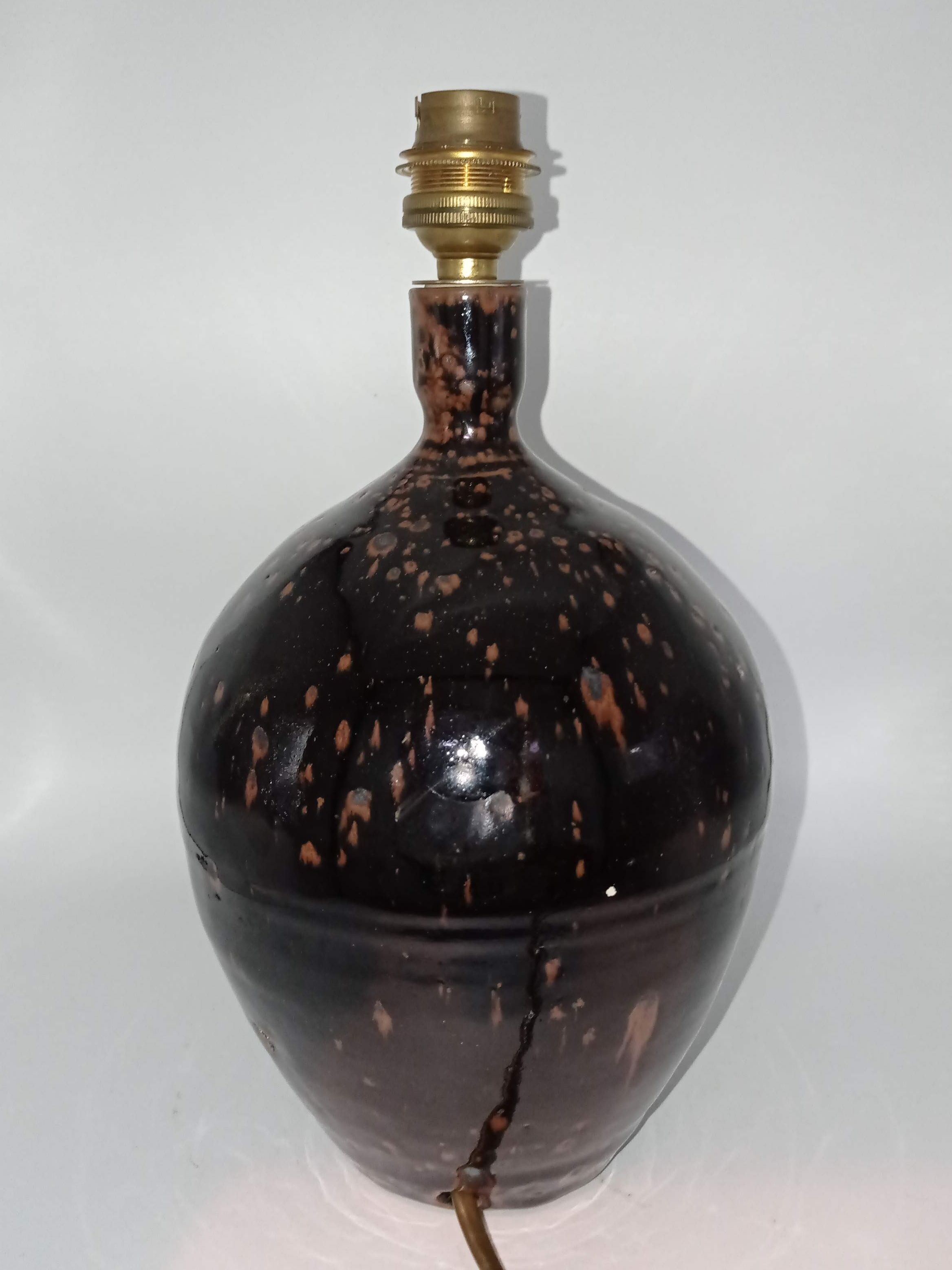 Stoneware lamp from La Borne