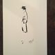 Chanel: fashion illustration representing the silhouette of Coco Chanel by Karl Lagerfeld
