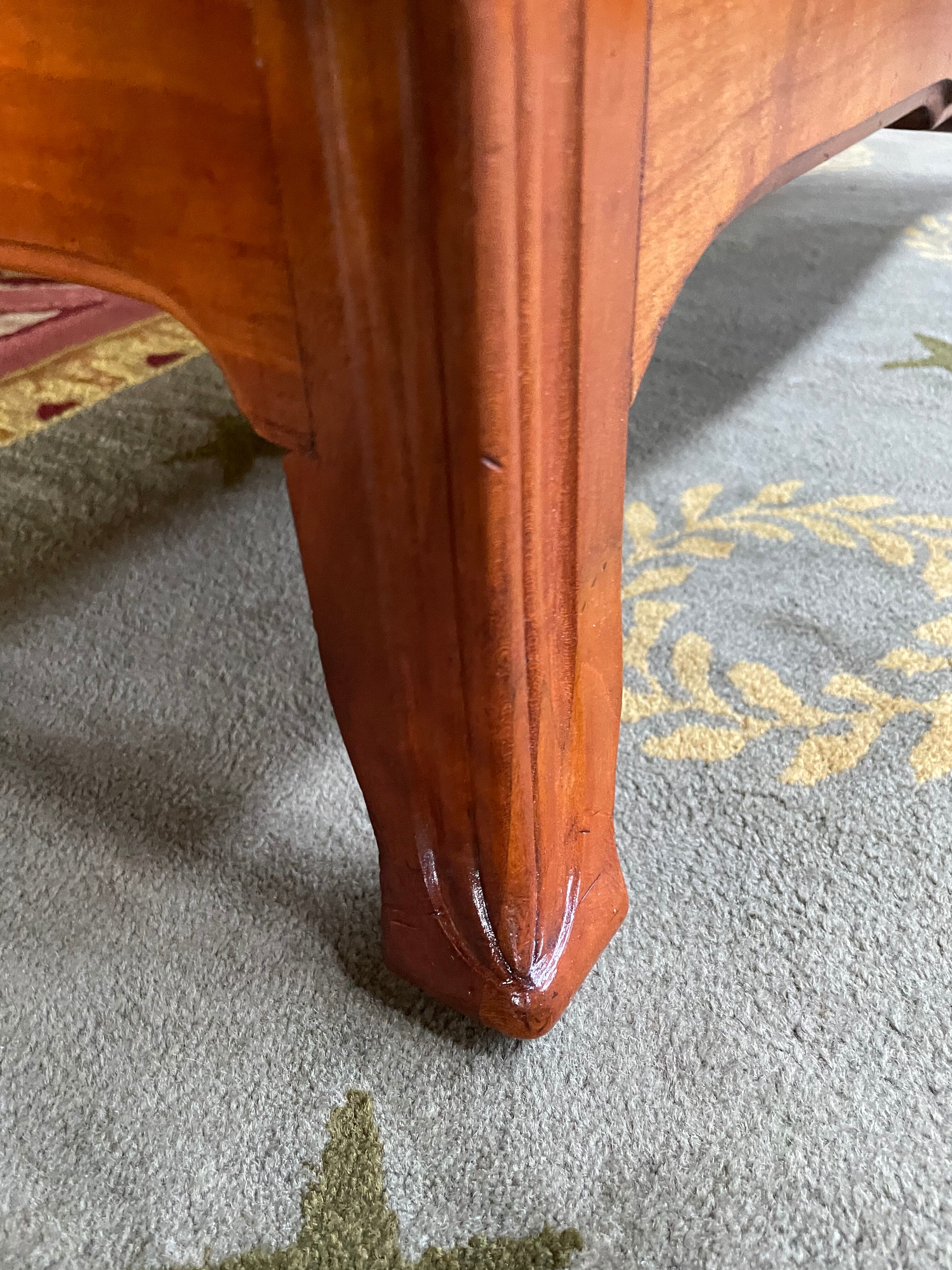 Art Nouveau cherry chest of drawers