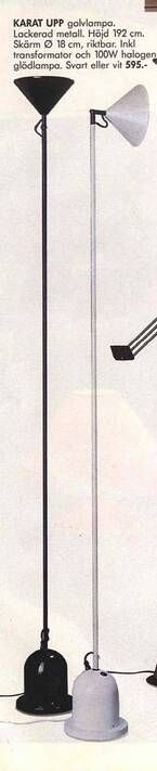 Lampadaire liseuse IKEA modèle Karat, 1987