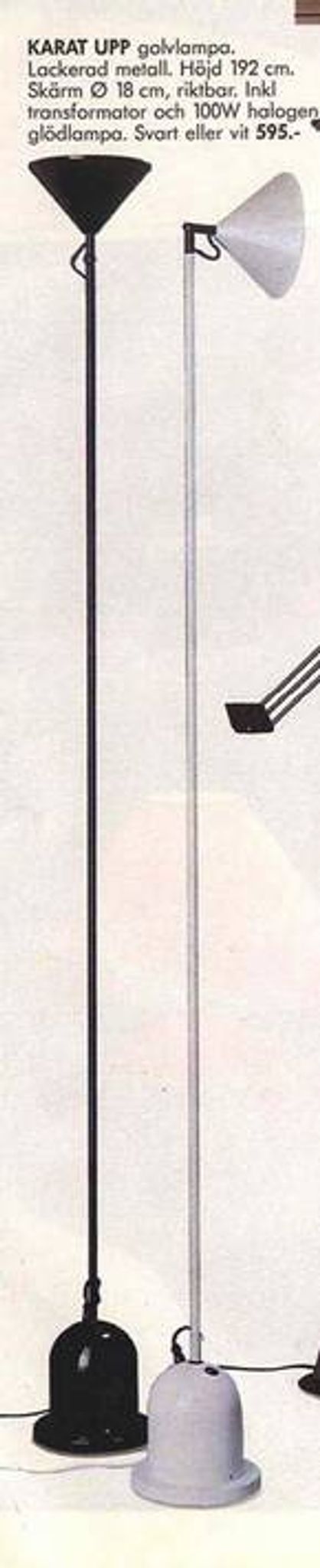 Lampadaire liseuse IKEA modèle Karat, 1987