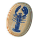 Large lobster motif dish, 37cm - alexandre benjamin navet
