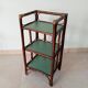 Vintage standing shelf in bamboo and rattan