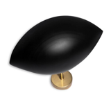 Pair black shell wall lamps