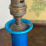 Pair of crackled ceramic lamps