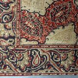 Nappe indienne carrée 130x130 motifs cachemire