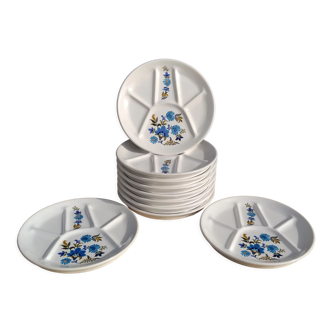Lot 10 plates earthenware of St Amand