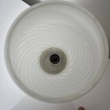 Murano mushroom lamp Italy vintage spiral decor glossy white