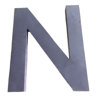 Industrial letter in zinc