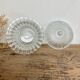Vintage chiseled glass sugar bowl
