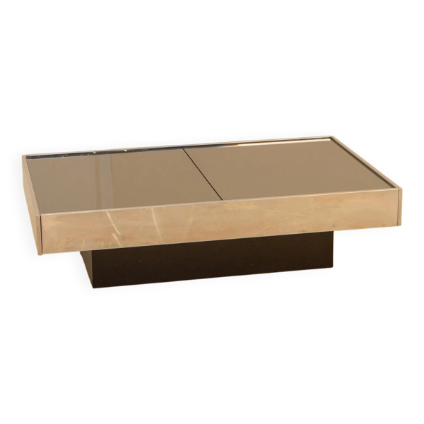 Table basse ''Bar'' par Willy Rizzo pour Cidue 70's